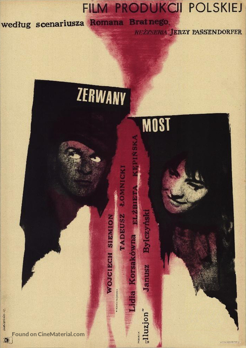 Zerwany most - Polish Movie Poster