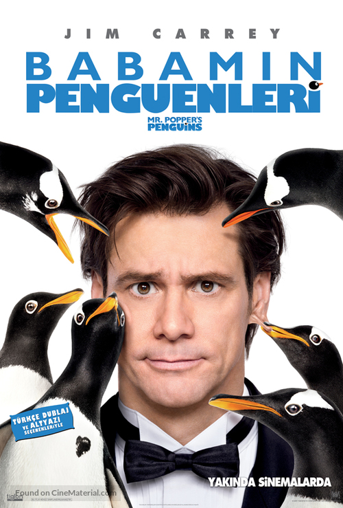 Mr. Popper&#039;s Penguins - Turkish Movie Poster