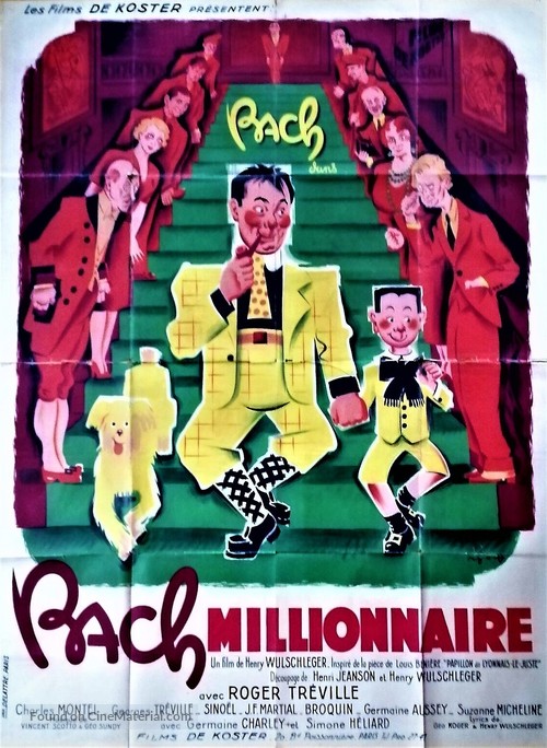 Bach millionnaire - French Movie Poster