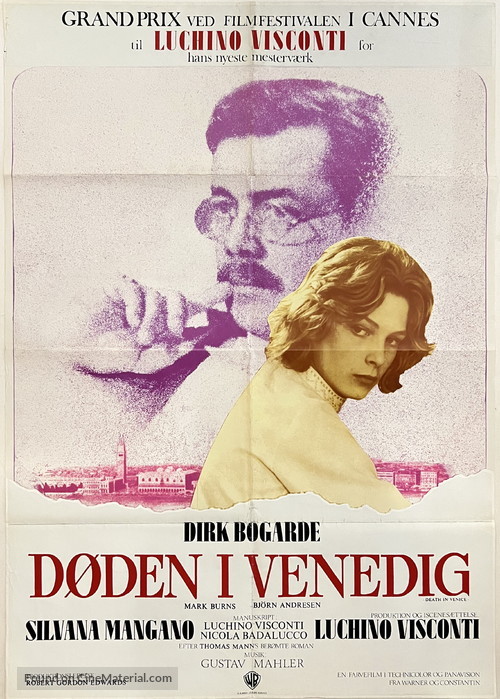 Morte a Venezia - Danish Movie Poster