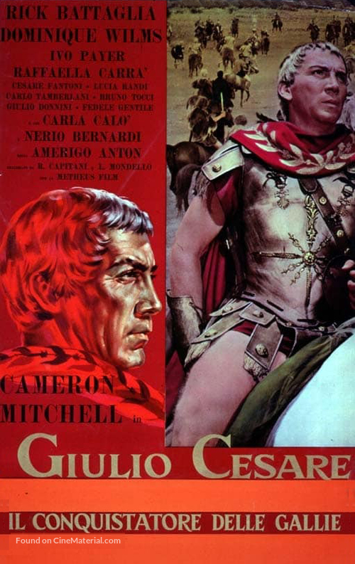 Giulio Cesare il conquistatore delle Gallie - Italian Movie Poster