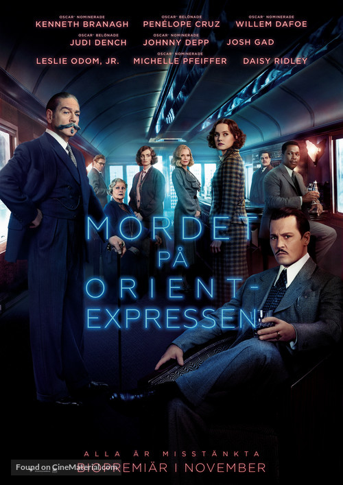 Murder on the Orient Express - Swedish Movie Poster