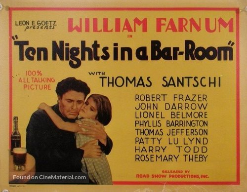 Ten Nights in a Barroom - Movie Poster