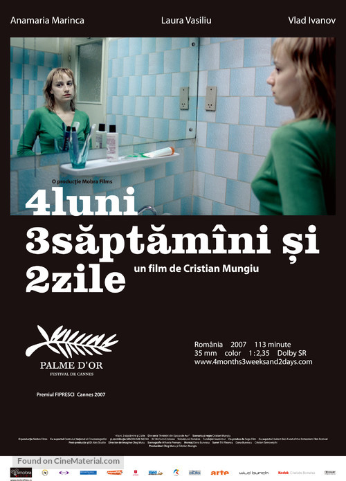 4 luni, 3 saptamini si 2 zile - Romanian Movie Poster