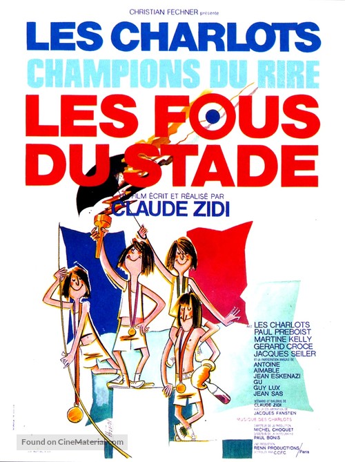 Fous du stade, Les - French Movie Poster