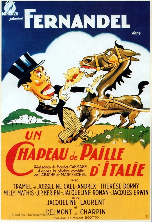 Un chapeau de paille d&#039;Italie - French Movie Poster