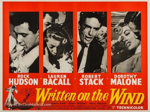 Written on the Wind - British Movie Poster
