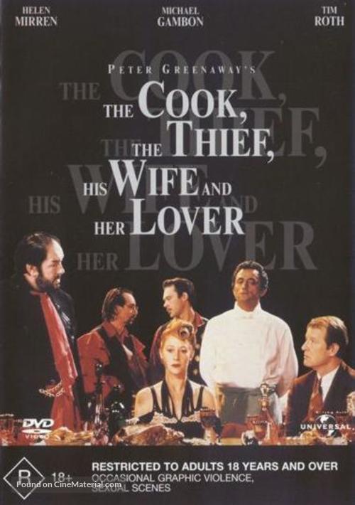 The Cook the Thief His Wife &amp; Her Lover - Australian DVD movie cover