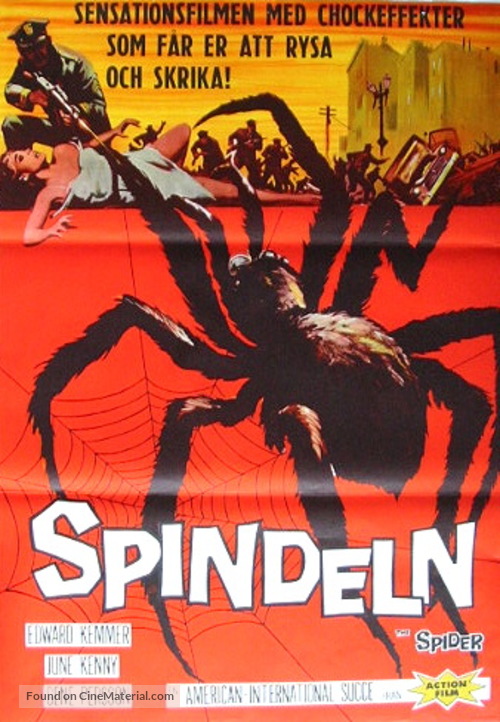 Earth vs. the Spider - Swedish Movie Poster