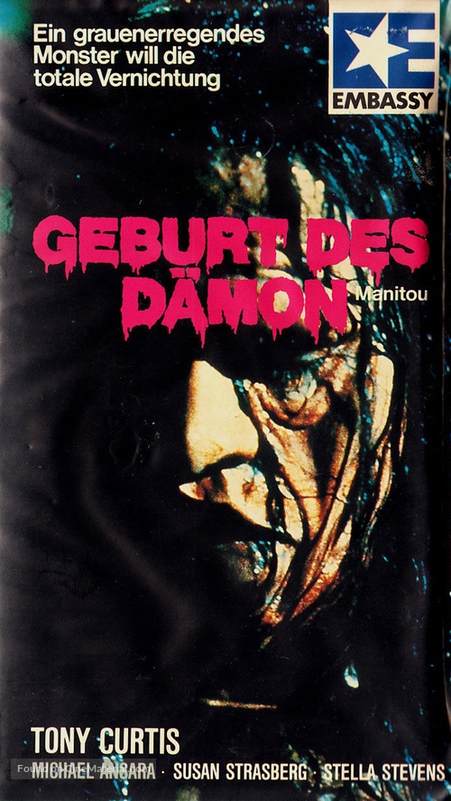 The Manitou - German VHS movie cover