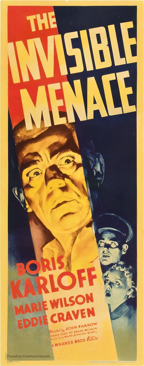 The Invisible Menace - Movie Poster