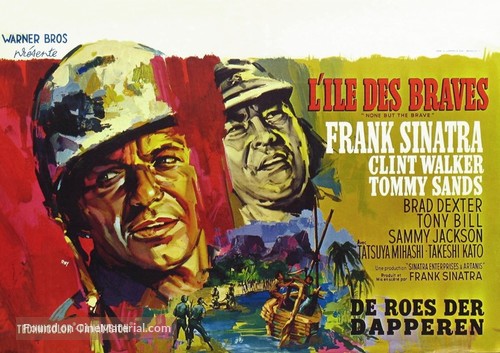 None But the Brave - Belgian Movie Poster