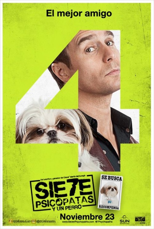 Seven Psychopaths - Mexican Movie Poster