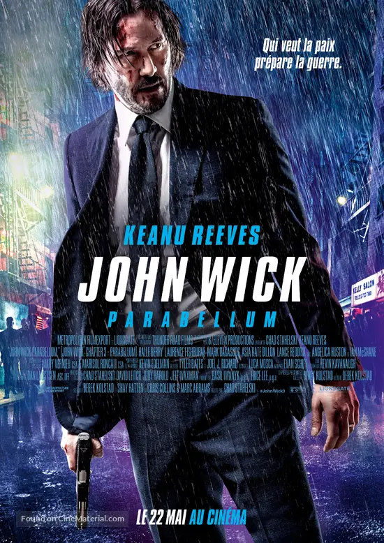 John Wick: Chapter 3 - Parabellum - French Movie Poster