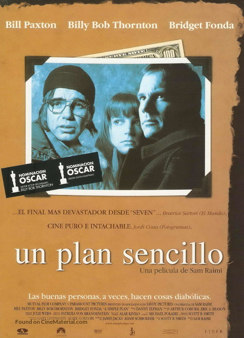 A Simple Plan - Spanish Movie Poster