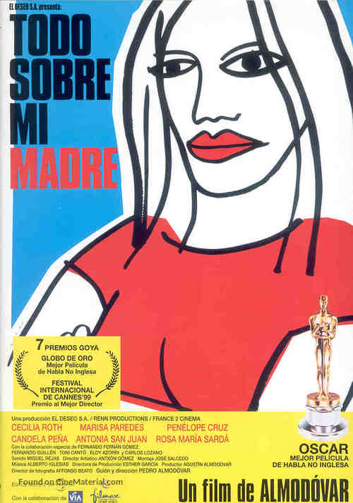 Todo sobre mi madre - Spanish Movie Poster