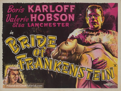 Bride of Frankenstein - British Movie Poster