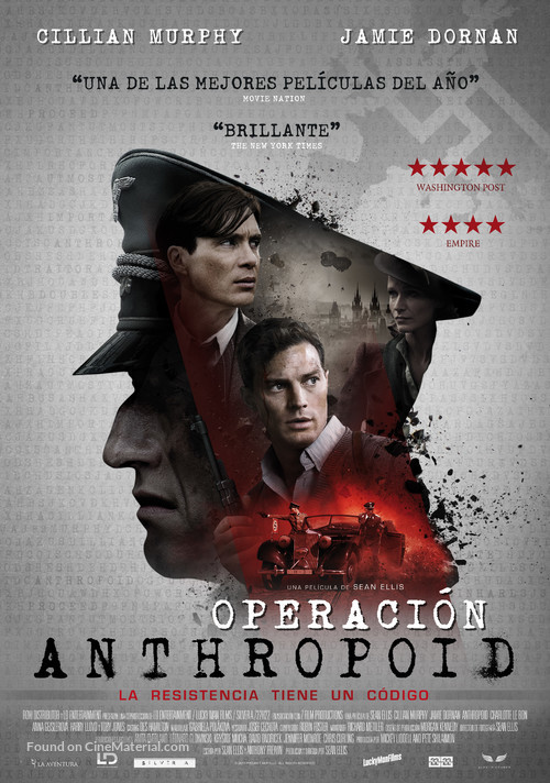 Anthropoid - Spanish Movie Poster