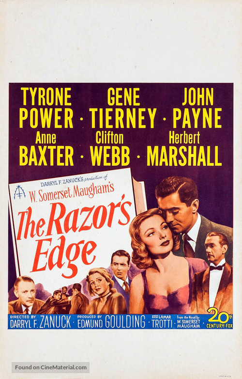 The Razor&#039;s Edge - Movie Poster