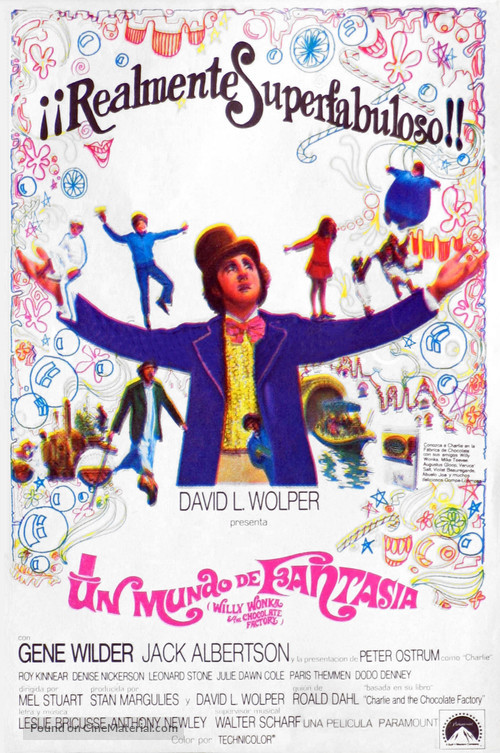 Willy Wonka &amp; the Chocolate Factory - Spanish Movie Poster