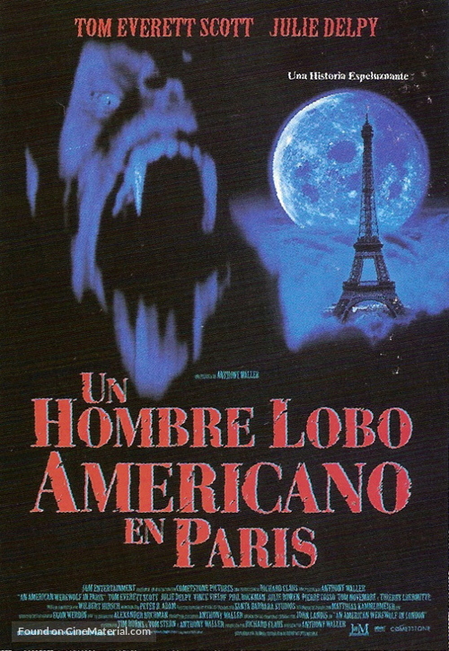 An American Werewolf in Paris - Spanish Movie Poster