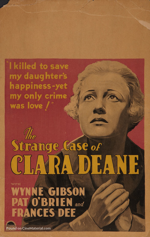 The Strange Case of Clara Deane - Movie Poster