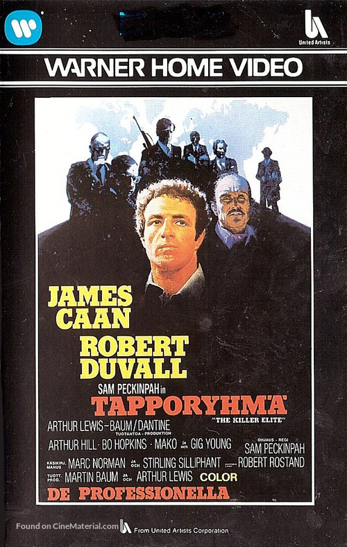 The Killer Elite - Finnish VHS movie cover