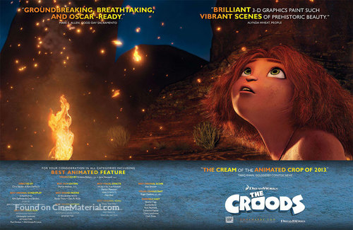 The Croods - For your consideration movie poster