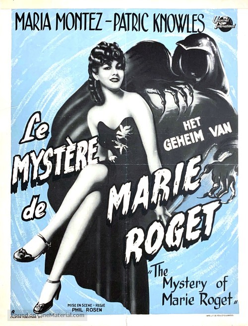 Mystery of Marie Roget - Belgian Movie Poster