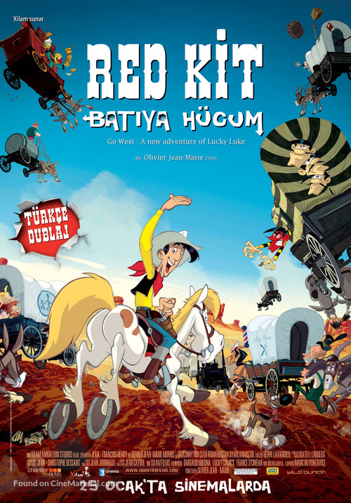 Tous &agrave; l&#039;Ouest: Une nouvelle aventure de Lucky Luke - Turkish poster