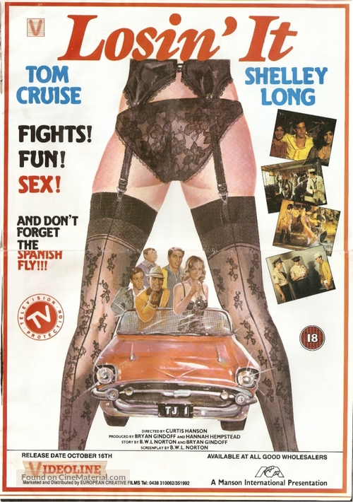Losin&#039; It - British Video release movie poster