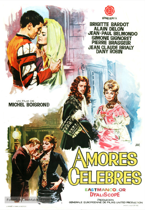 Amours c&eacute;l&egrave;bres - Spanish Movie Poster