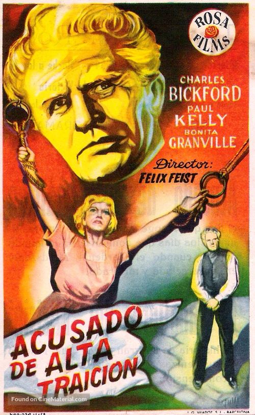 Guilty of Treason - Spanish Movie Poster