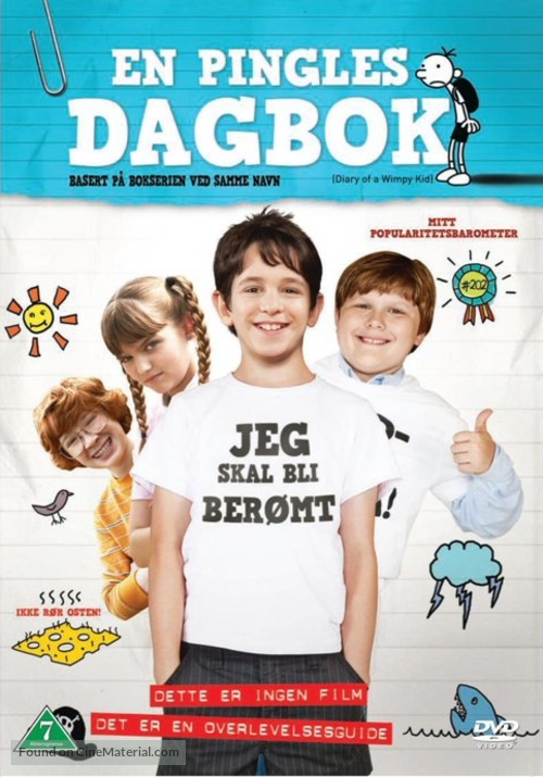 Diary of a Wimpy Kid - Norwegian DVD movie cover