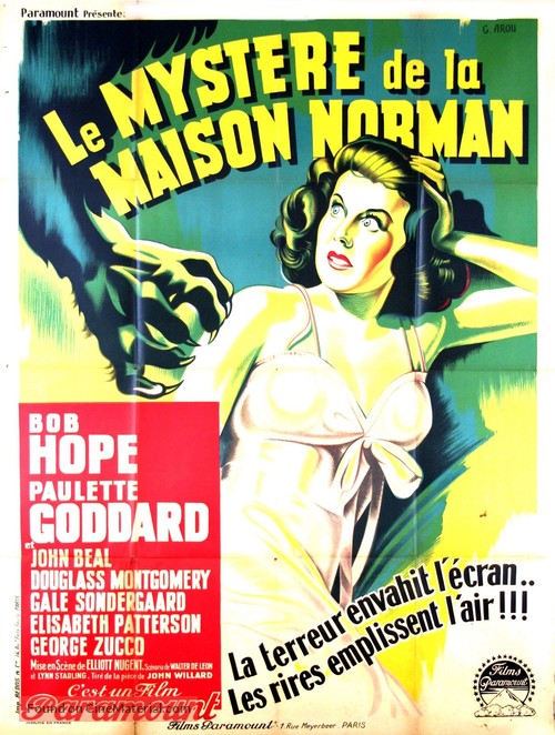 The Cat and the Canary - French Movie Poster