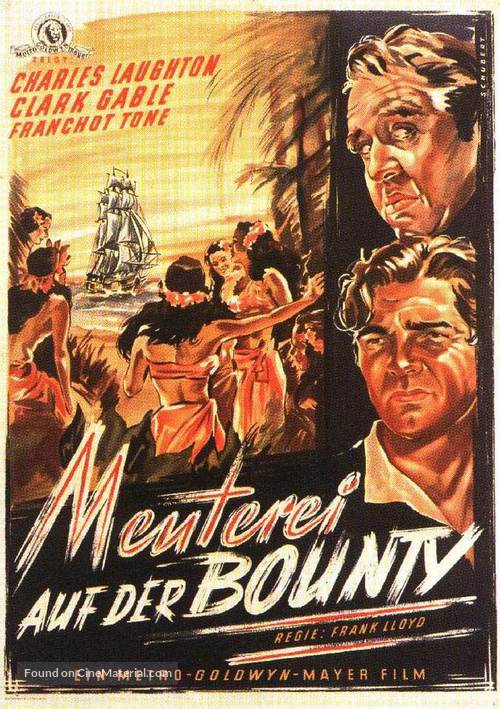 Mutiny on the Bounty - German Movie Poster