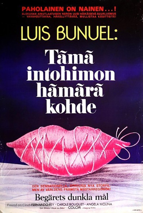 Cet obscur objet du d&eacute;sir - Finnish Movie Poster