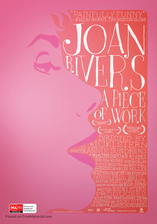 Joan Rivers: A Piece of Work - Australian Movie Poster