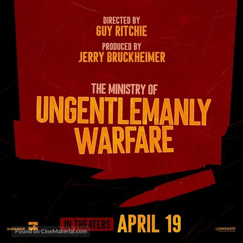 The Ministry of Ungentlemanly Warfare - Movie Poster
