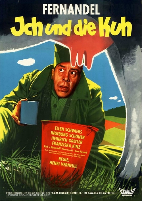 La vache et le prisonnier - German Movie Poster
