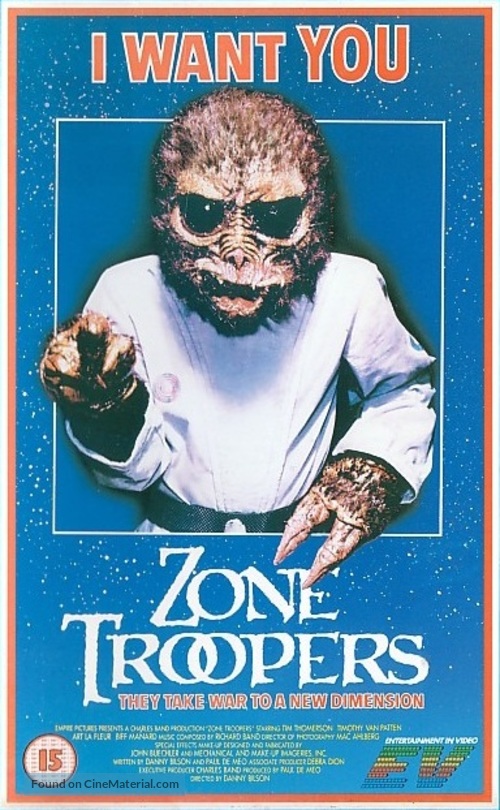 Zone Troopers - British VHS movie cover