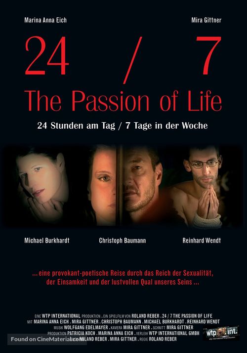 24-7: The Passion of Life - German Movie Poster