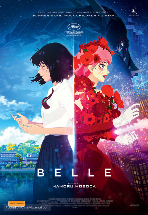 Belle: Ryu to Sobakasu no Hime - Australian Movie Poster