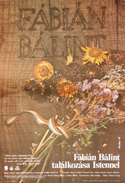 F&aacute;bi&aacute;n B&aacute;lint tal&aacute;lkoz&aacute;sa Istennel - Hungarian Movie Poster