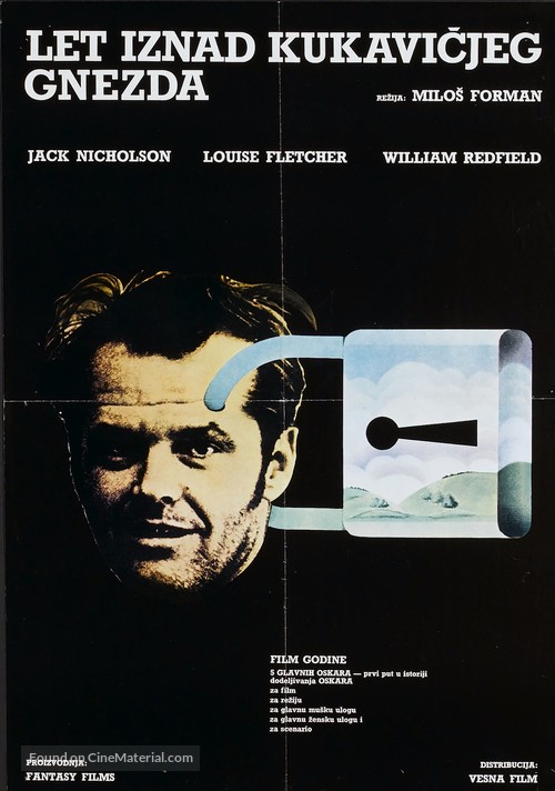 One Flew Over the Cuckoo&#039;s Nest - Yugoslav Movie Poster