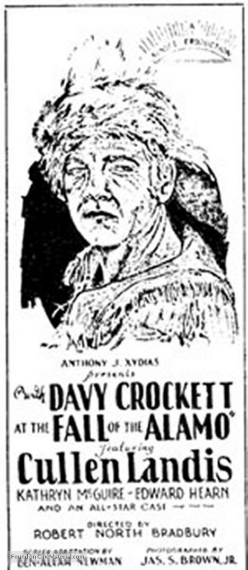 Davy Crockett at the Fall of the Alamo - Movie Poster