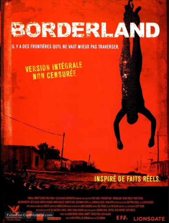 Borderland - French DVD movie cover