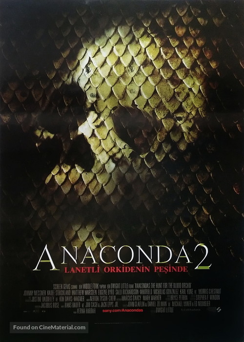 Anacondas: The Hunt For The Blood Orchid - Turkish Movie Poster