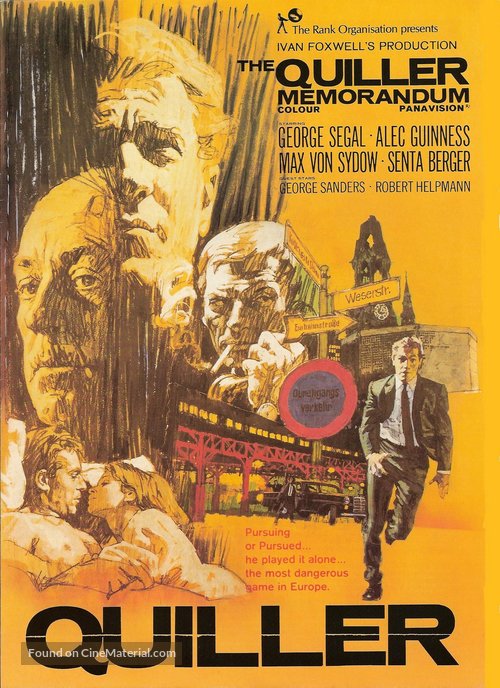 The Quiller Memorandum - British Movie Poster