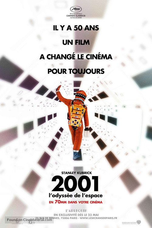 2001: A Space Odyssey - French Re-release movie poster